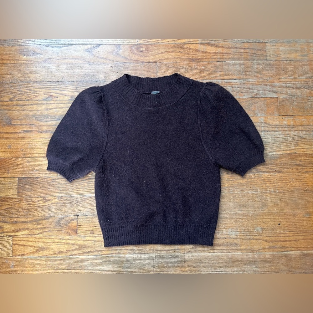 Free People cashmere short sleeve sweater